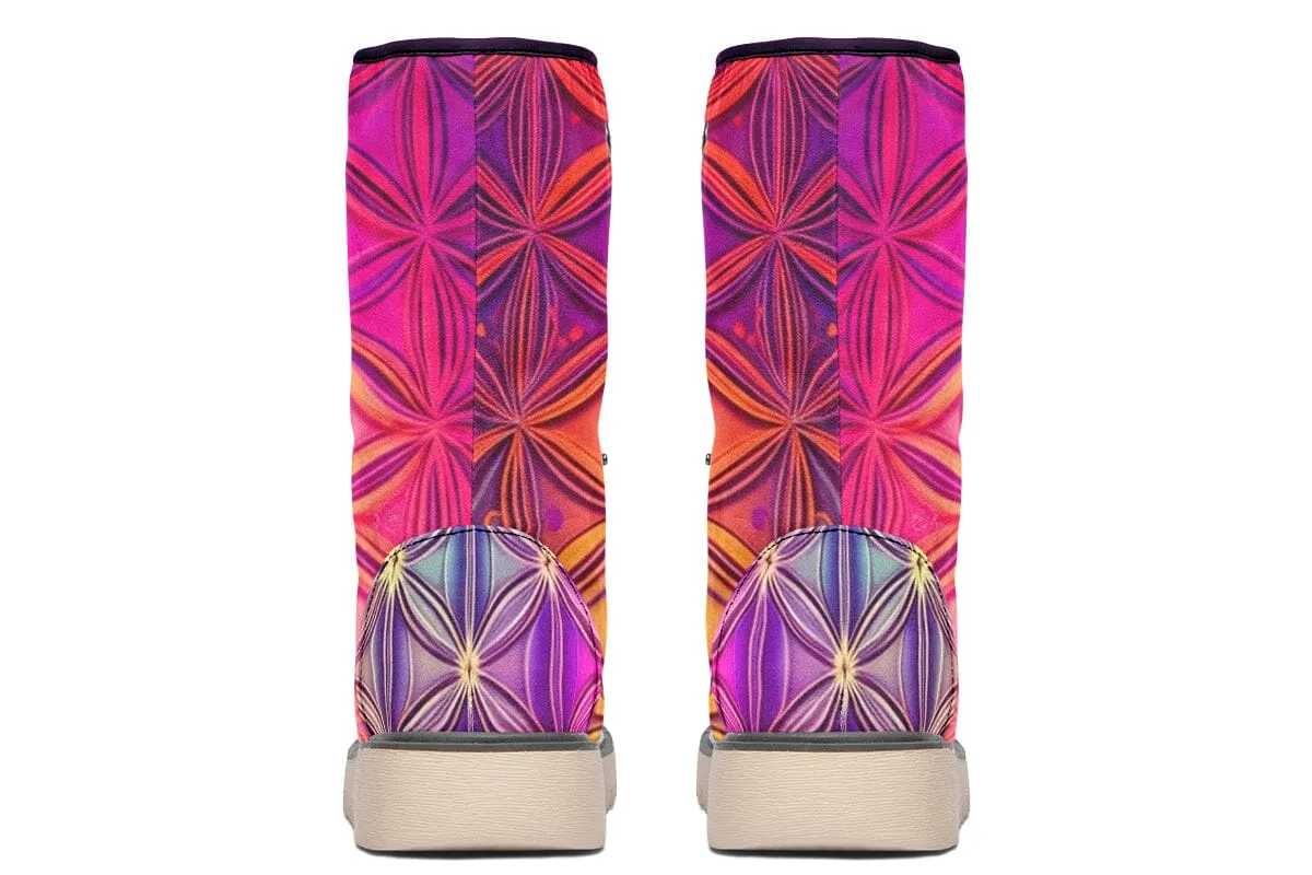 Flower Life Purp Moon Boots