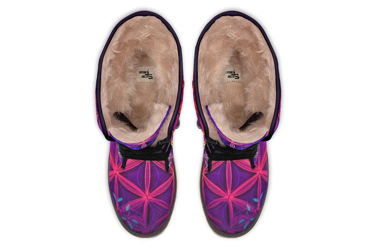 Flower Life Purp Moon Boots
