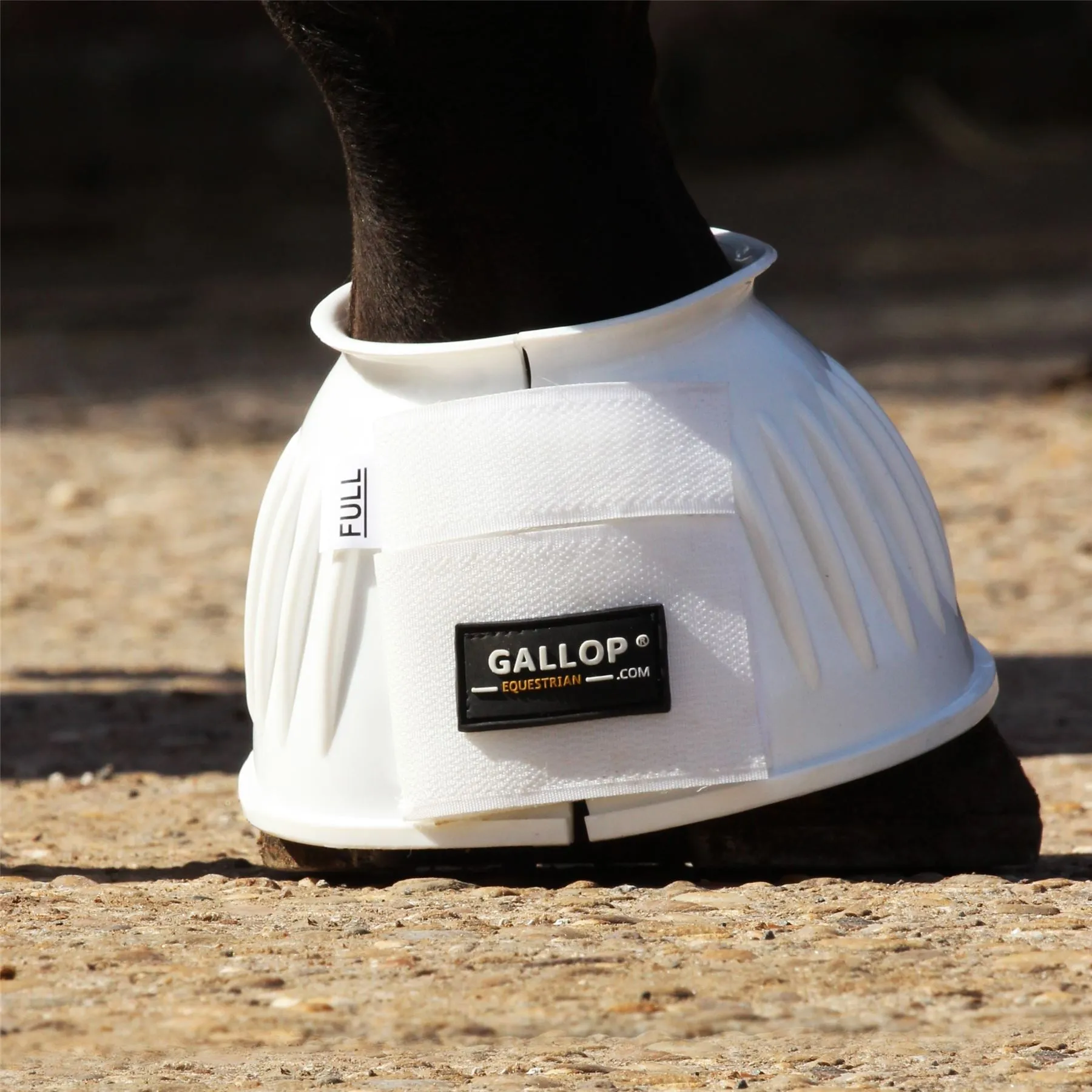 Gallop Equestrian Double Taped Pvc Ribbed Over Reach Boots