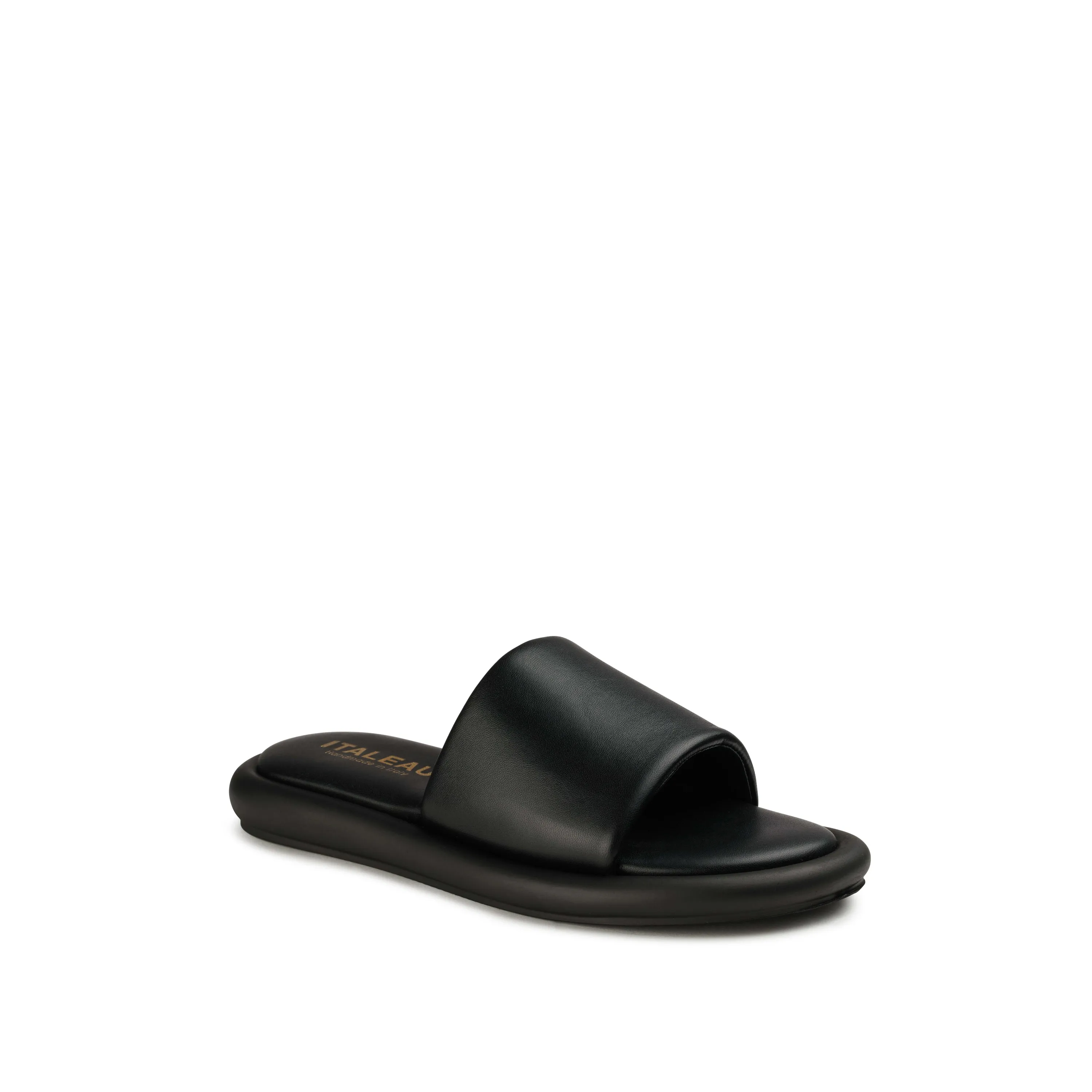 Giorgia Slides Jet Black