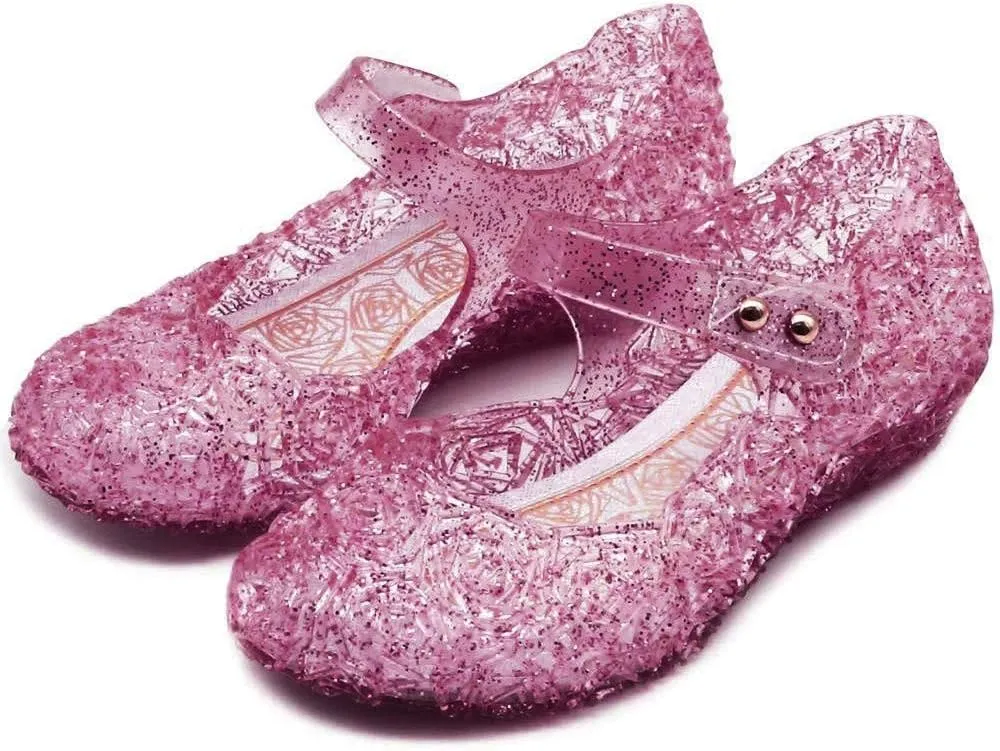 Girls Dress Shoes Glitter Kids Girls Dance Sandals Princess Jelly Shoes Party Infant Toddler Toddlers Sandals