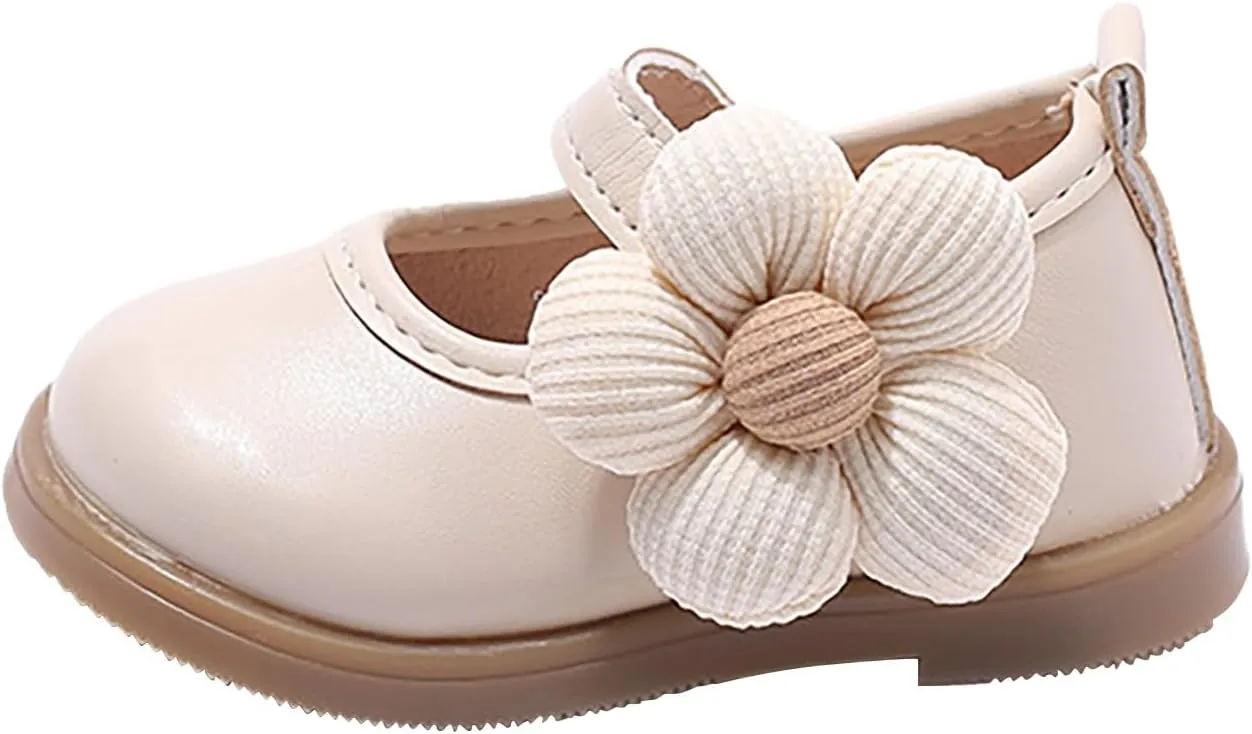 Girls Dress Shoes Mary Jane Flats for Party School Wedding Toddler Baby Ballet Shoes Flower Girls Dress Shoes