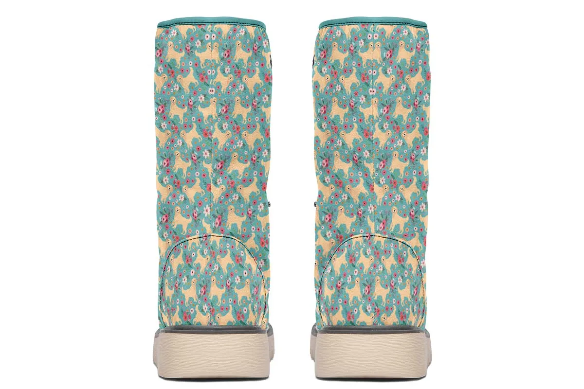 Golden Retriever Flower Polar Vibe Boots