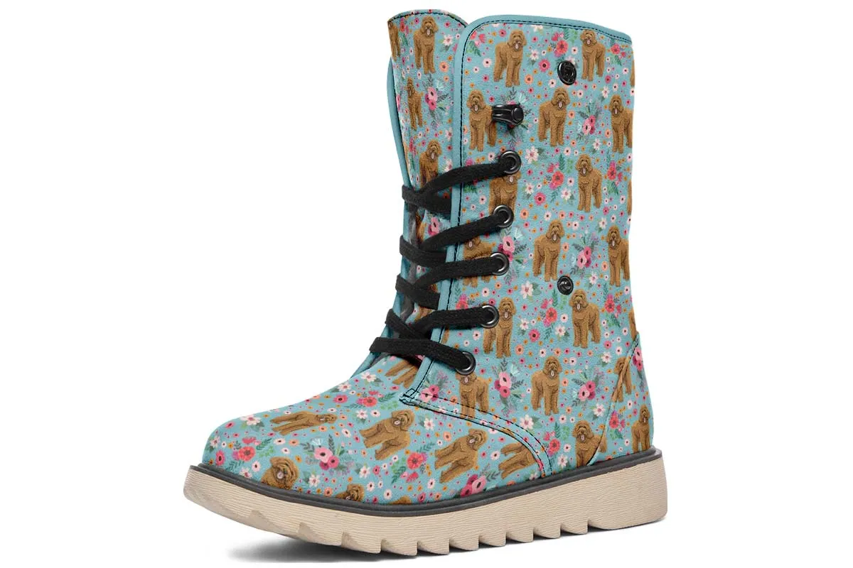 Goldendoodle Flower Polar Vibe Boots