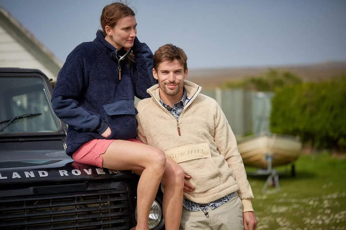 Gun Hill Luxury Tidal Fleece Navy Sand