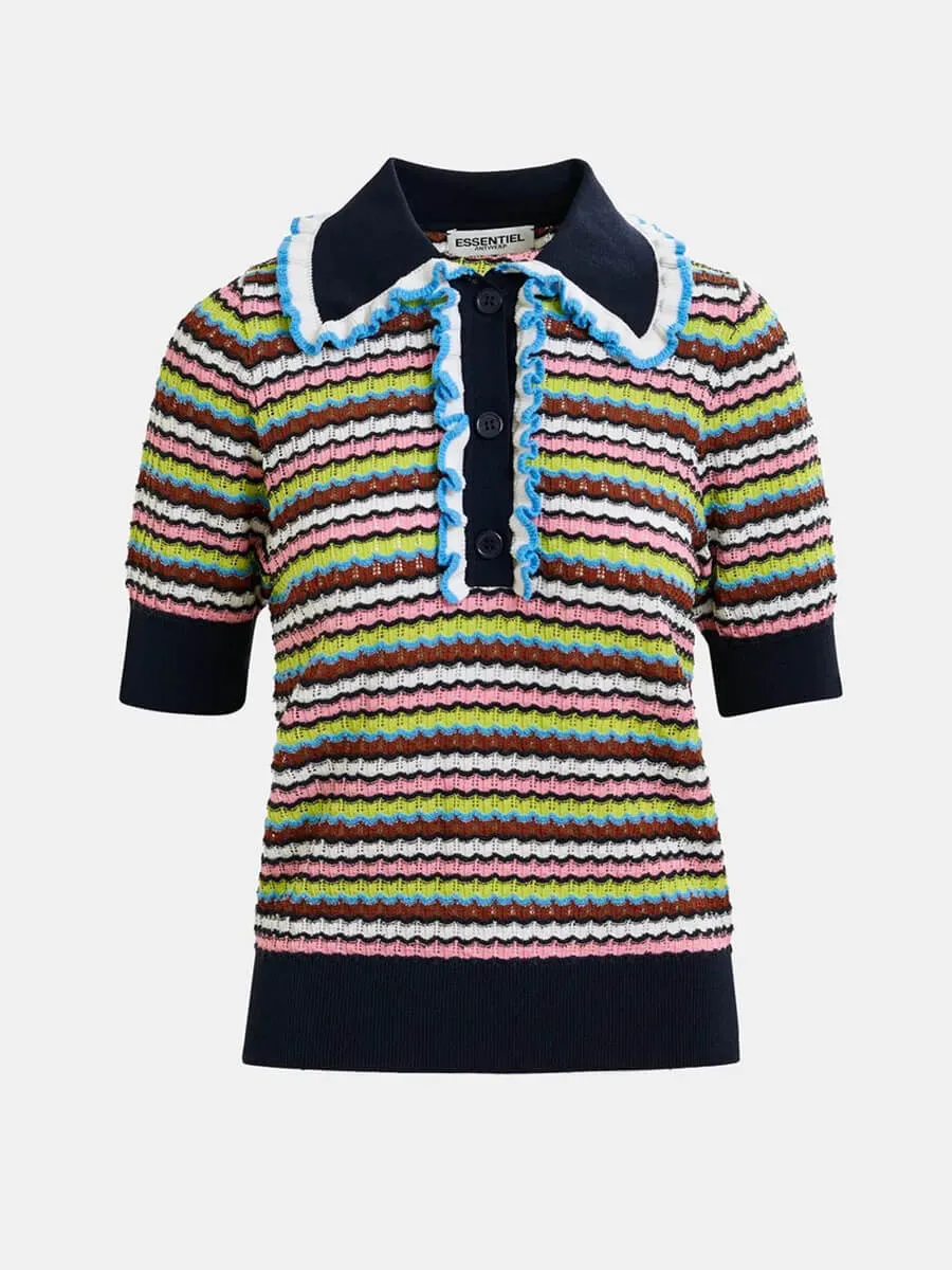 Haximum Polo - Dark blue/Pink/White