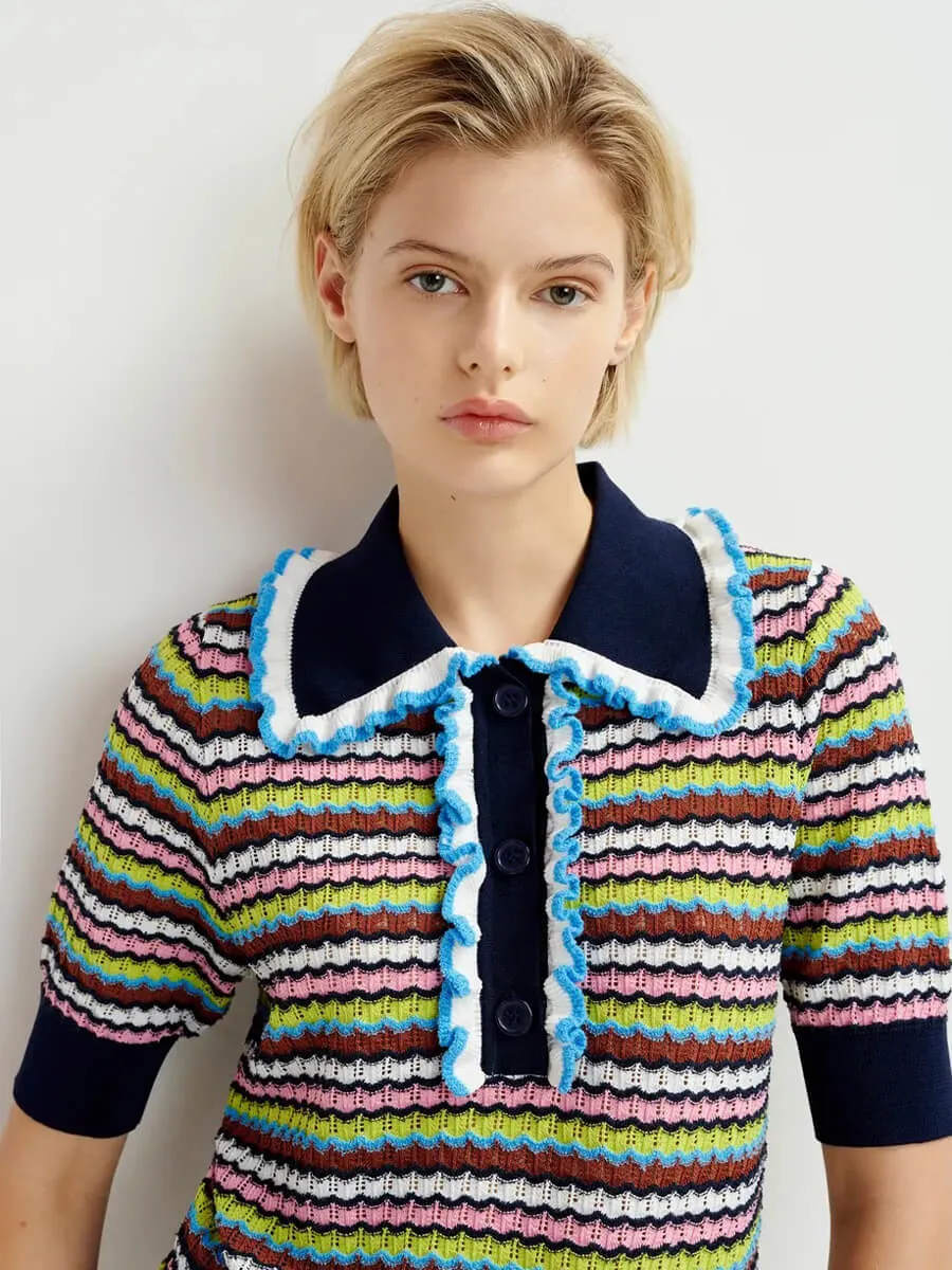Haximum Polo - Dark blue/Pink/White