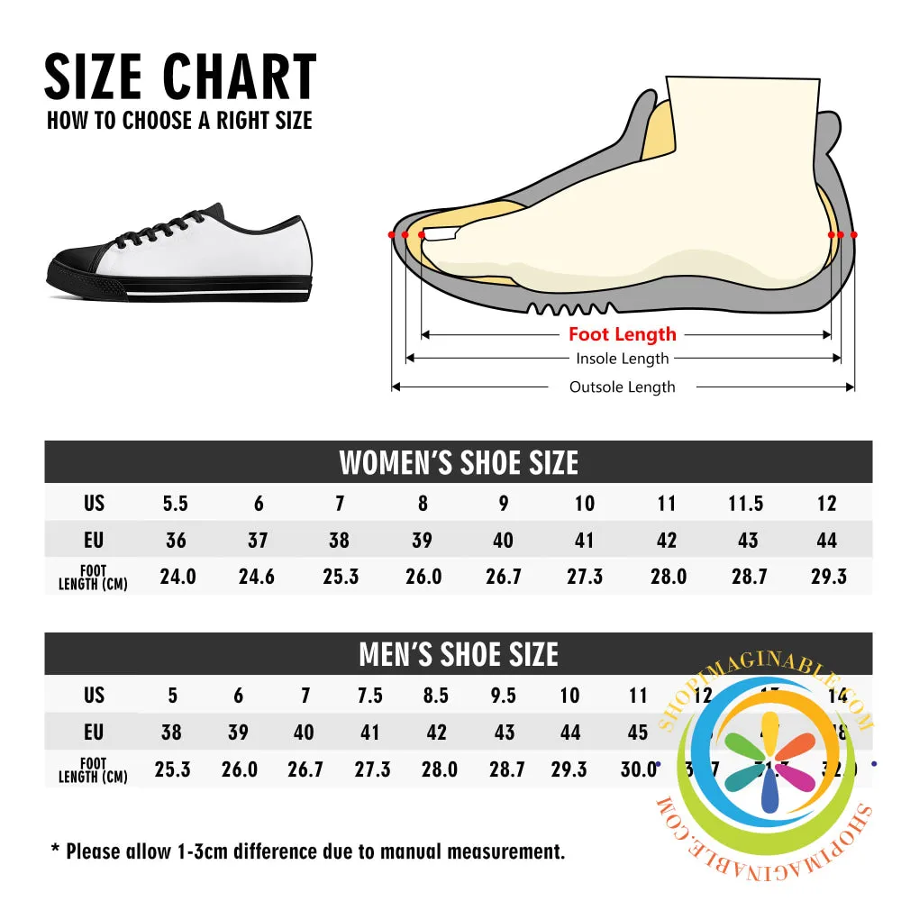 Holiday Cats Ladies Low Top Canvas Shoes