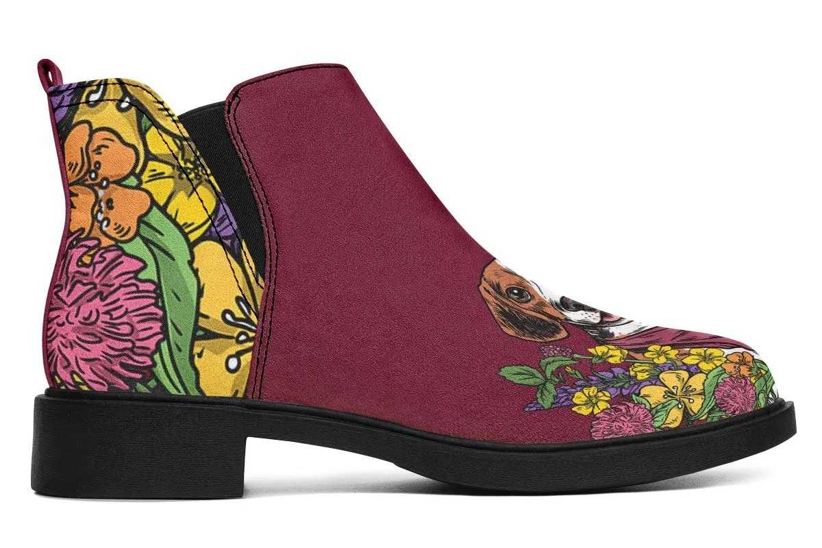 Illustrated Beagle Neat Vibe Boots