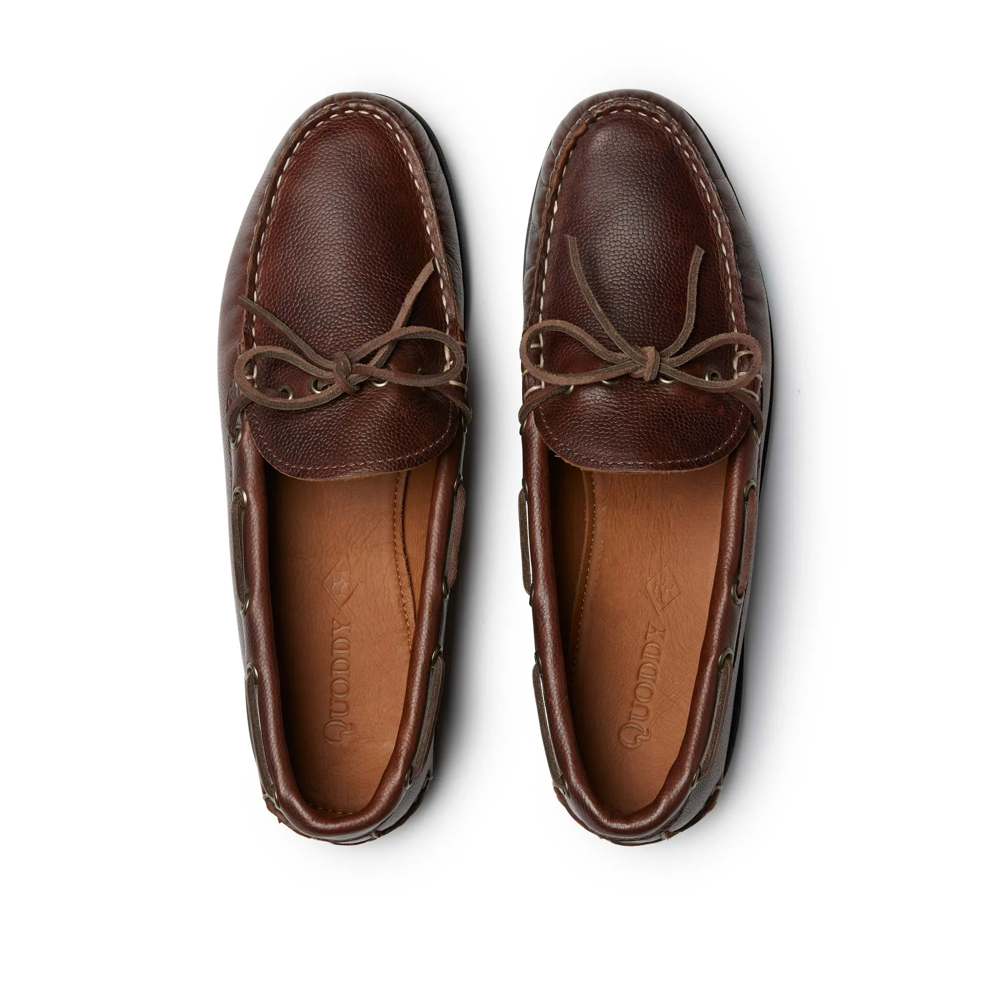 In Stock Men’s Canoe Shoe: Brown Pebble