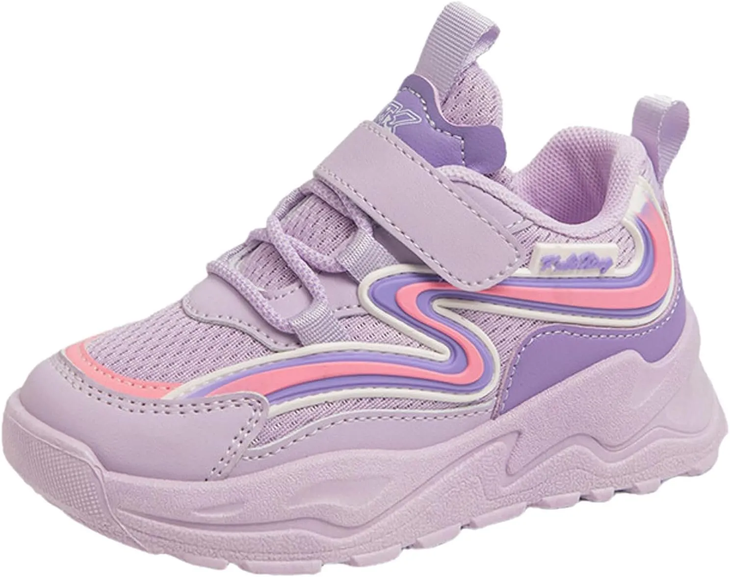 IWIHMIV Girls Tennis Shoes Girls Sneakers Kids Sneakers for Boys Girls Running Tennis Shoes Breathable Sport Athletic Shoes