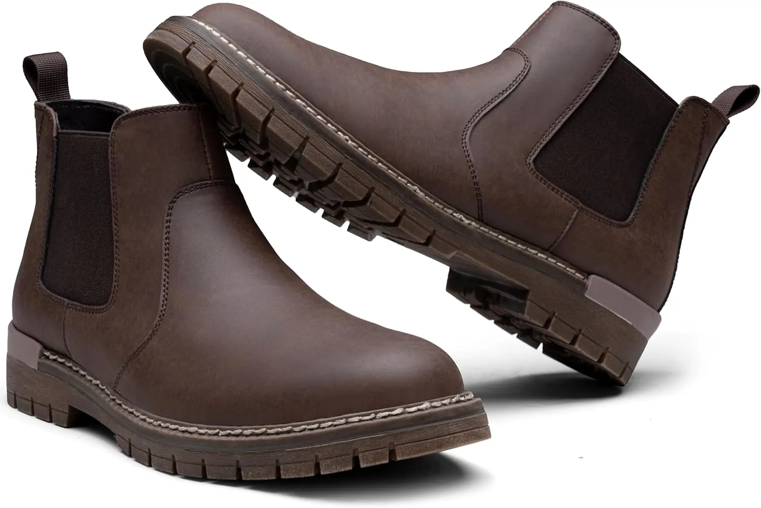 Jousen Men's Boots Casual Mens Slip On Boots Ankle Chelsea Boots for Men