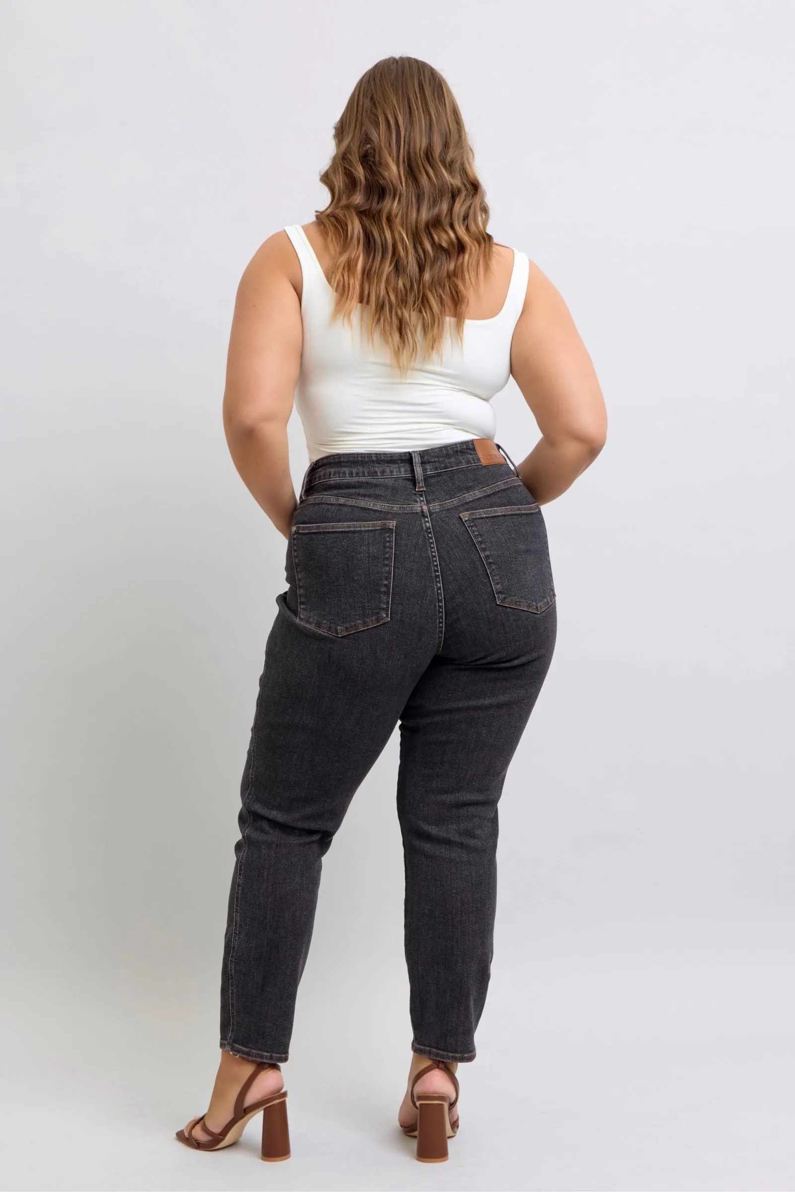 Judy Blue Slim Leg Denim - Black Wash