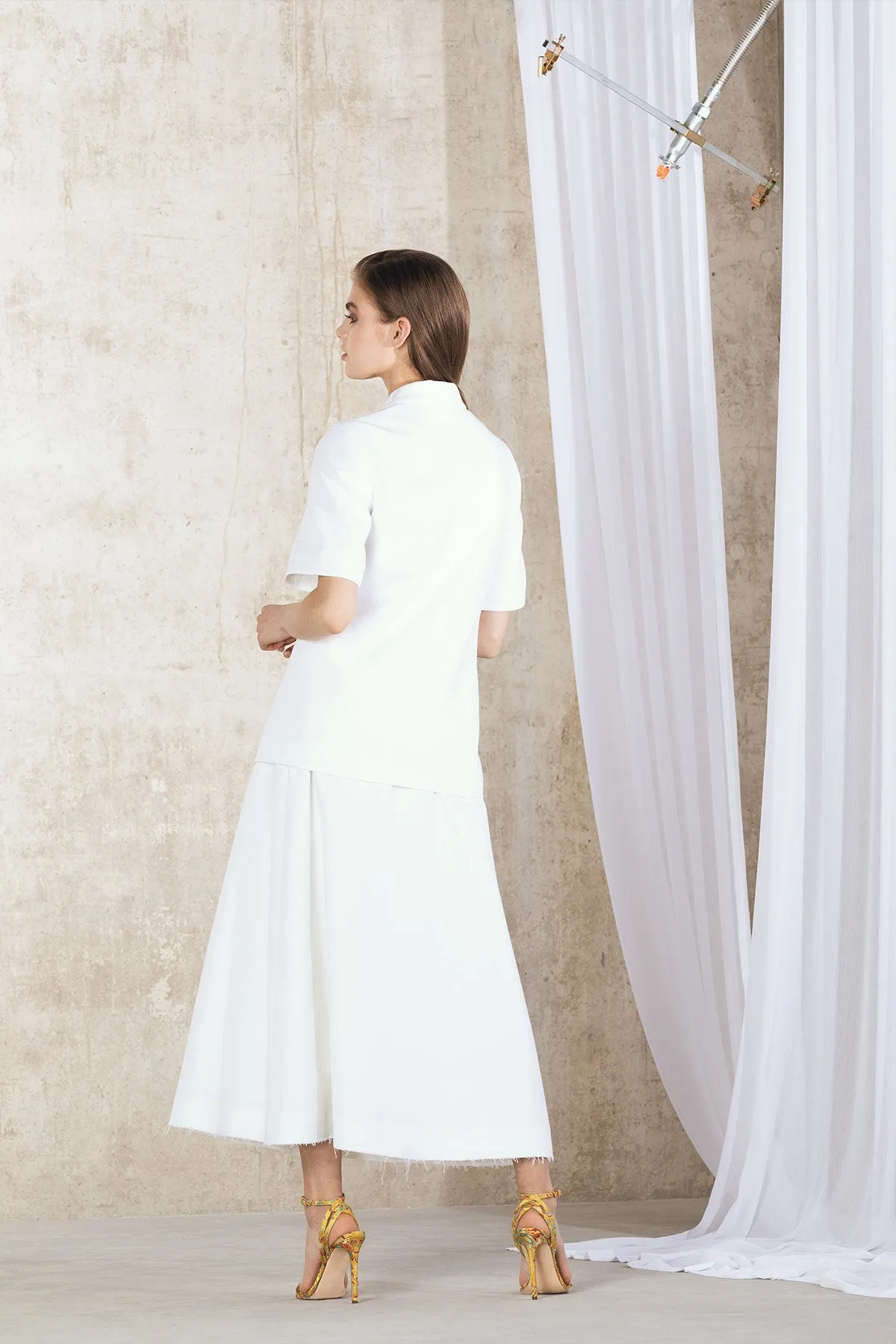 JULES Short Sleeved Jacket - White