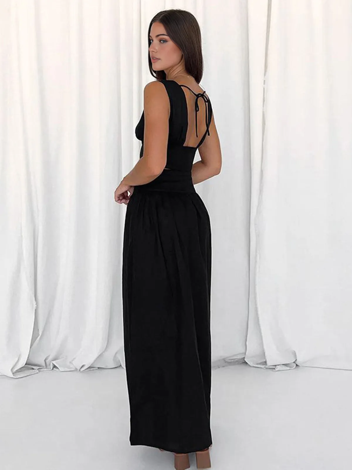 Kaia V-Neck Skirt Set