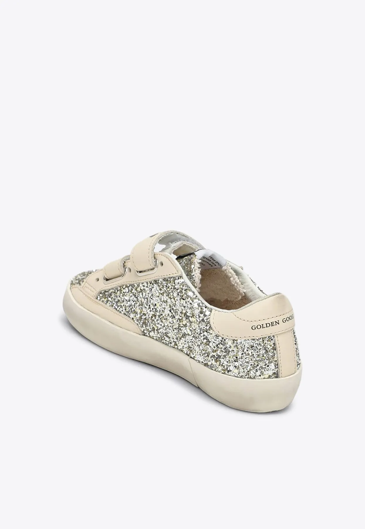 Kids Old School Glittered Sneakers