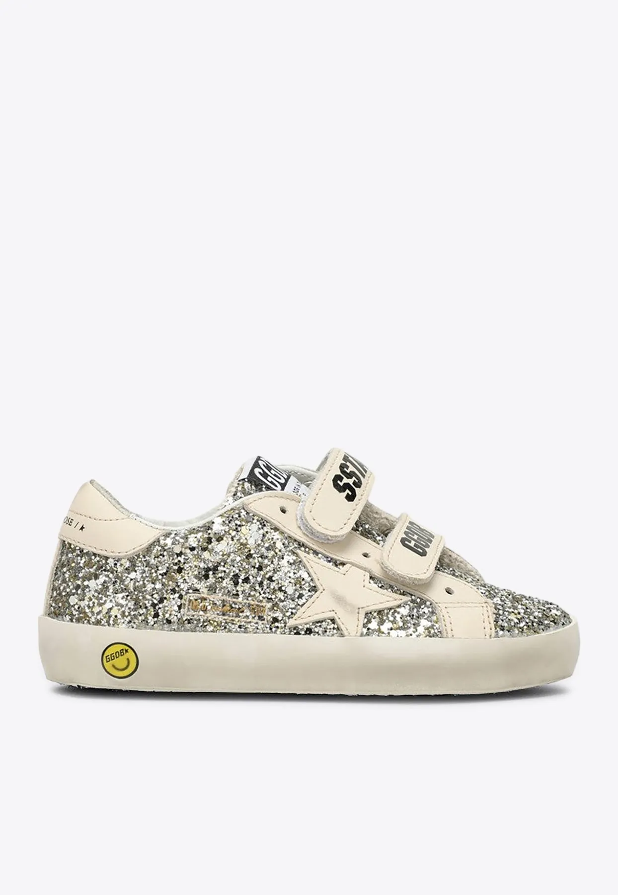 Kids Old School Glittered Sneakers