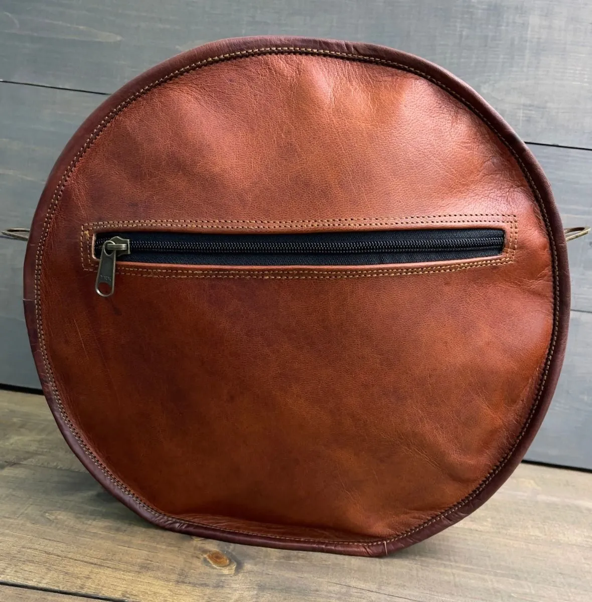 LEATHER ROUND PURSE 1304