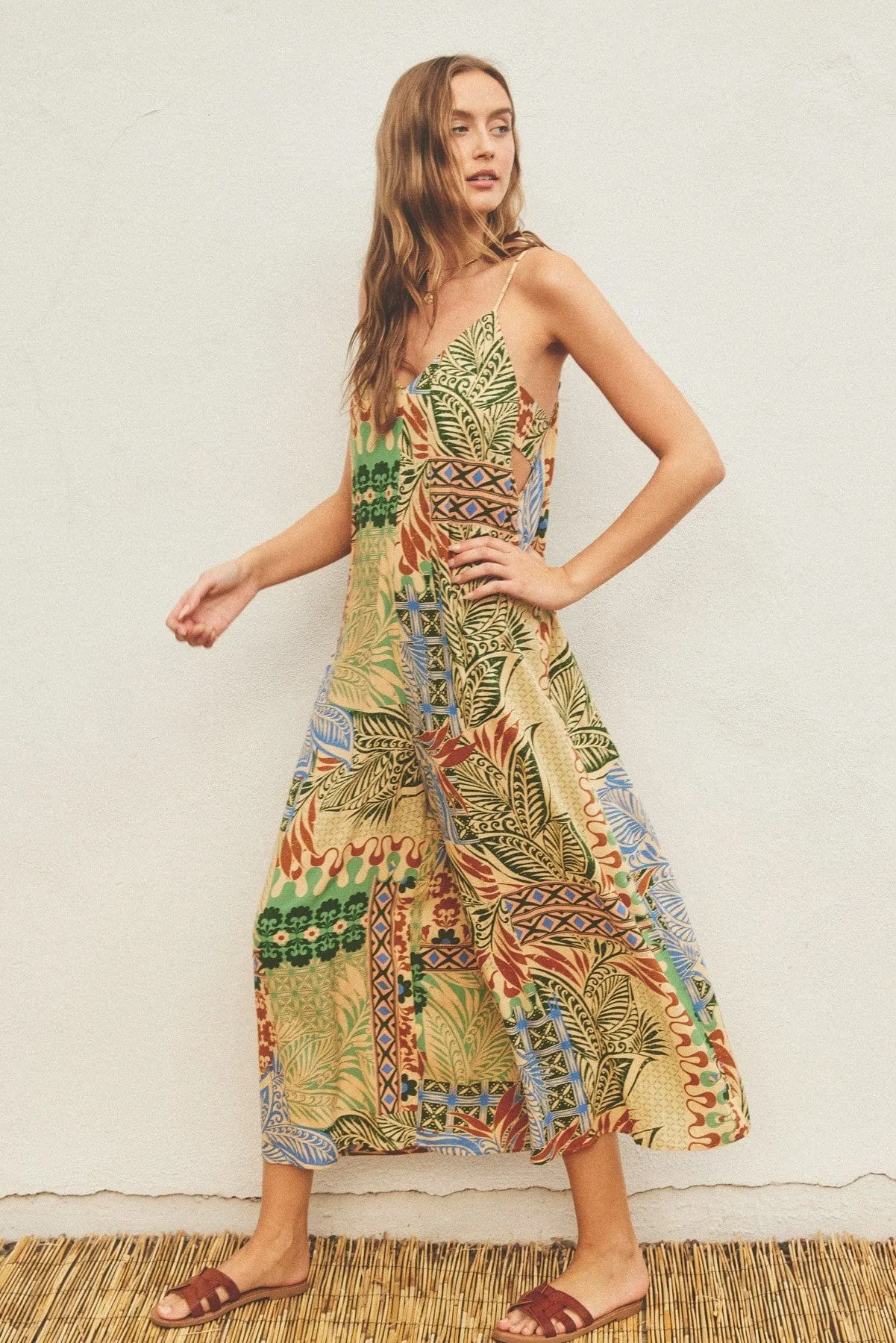 Lisbon Abstract Jumpsuit