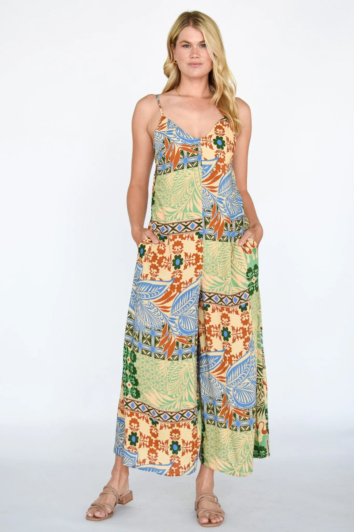 Lisbon Abstract Jumpsuit
