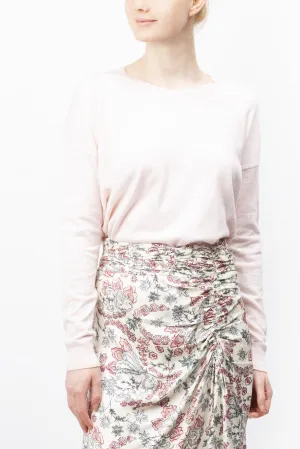 Long Sleeved Cotton And Cashmere Blend Sweater