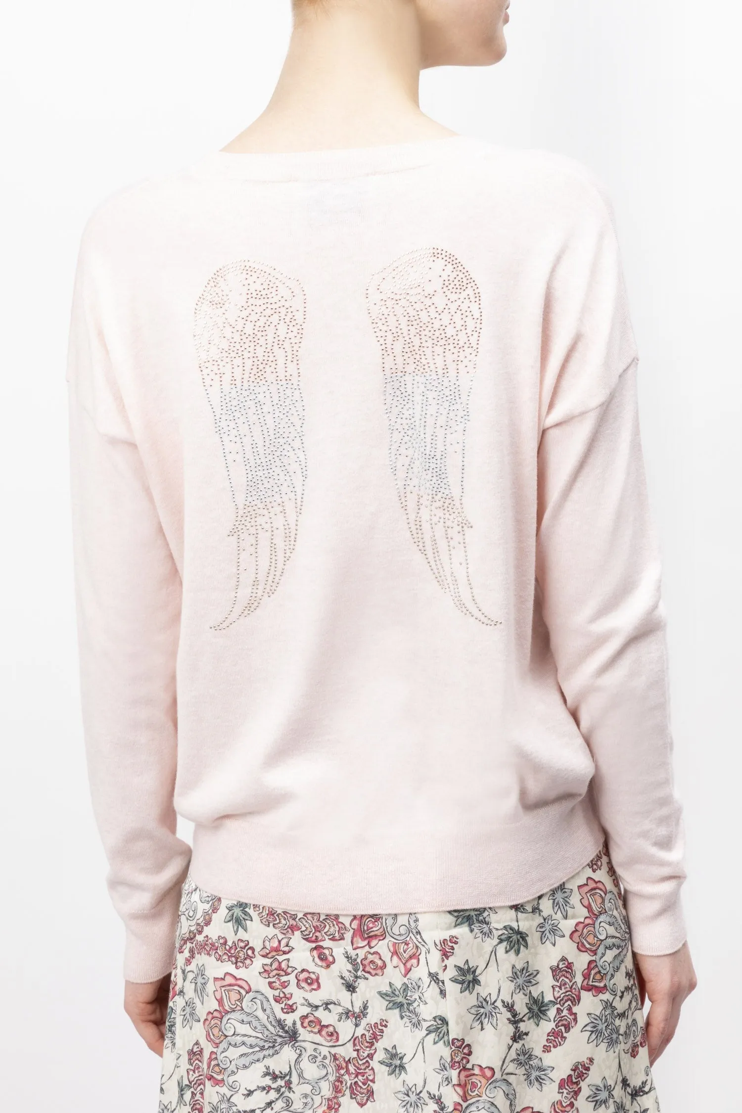 Long Sleeved Cotton And Cashmere Blend Sweater