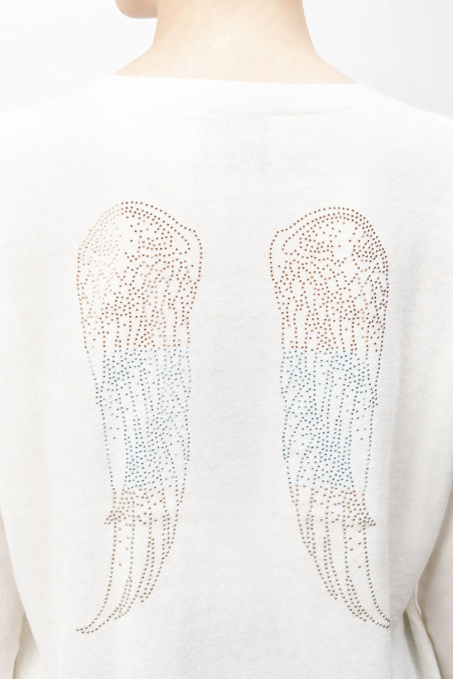Long Sleeved Cotton And Cashmere Blend Sweater