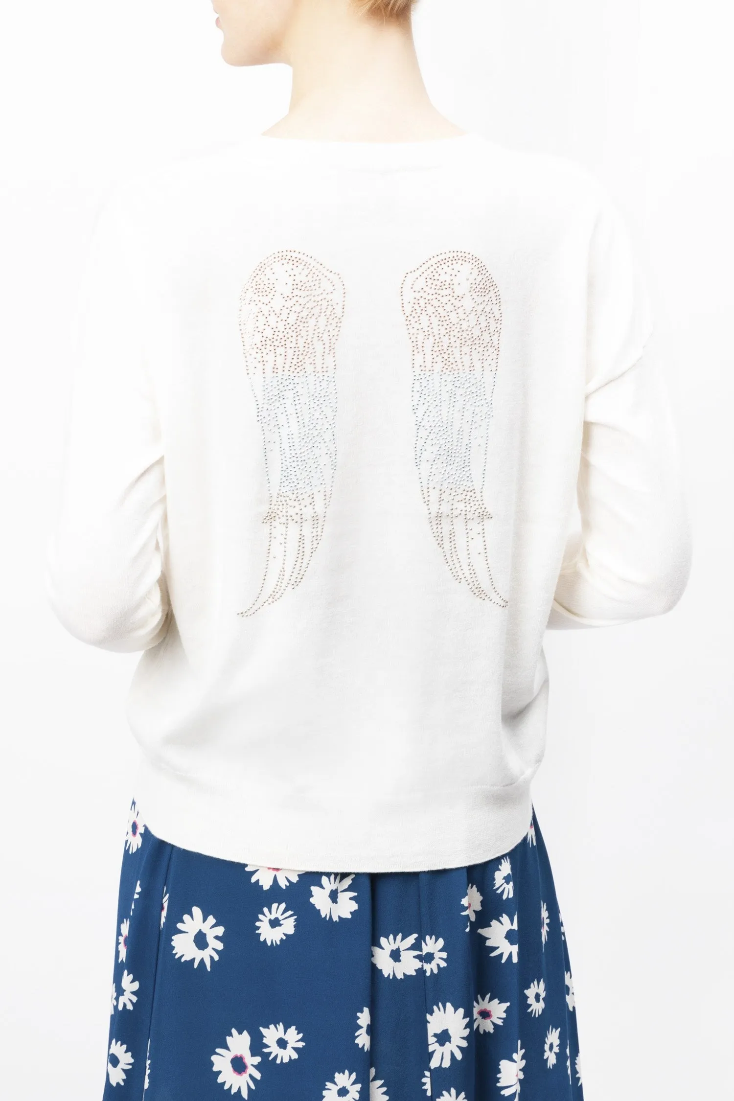 Long Sleeved Cotton And Cashmere Blend Sweater
