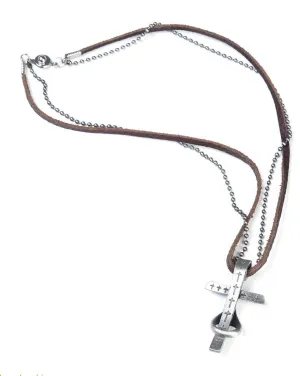 MAD MEN LEATHER NECKLACE 3019c