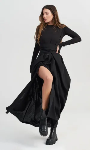 Maxi Dress with Belt