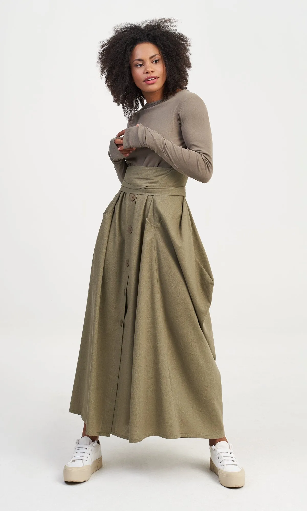 Maxi Dress with Belt