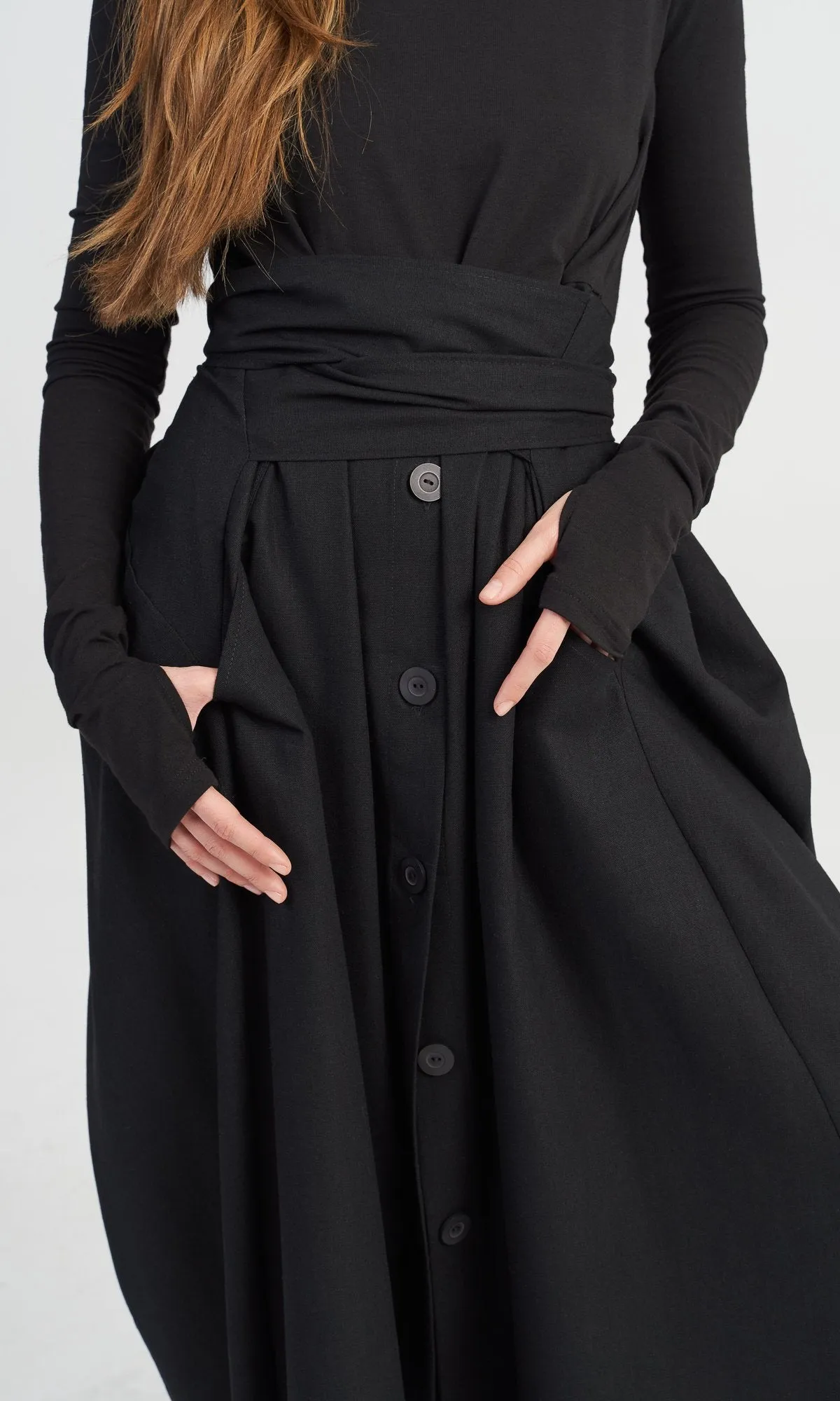 Maxi Dress with Belt