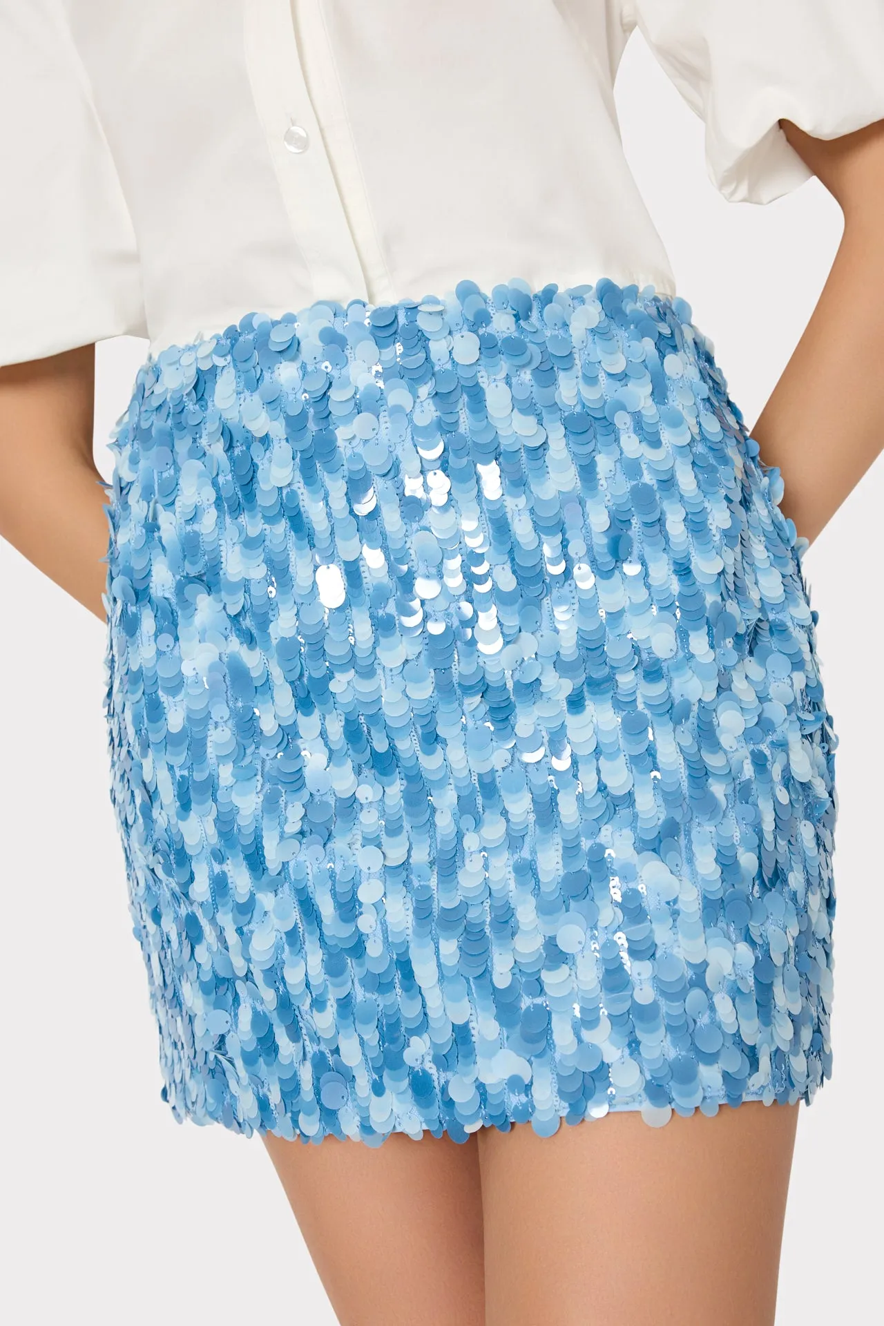 Modern Mini Sequins Skirt