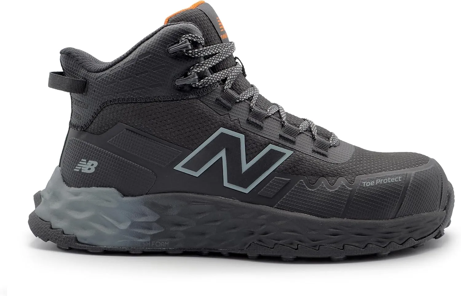 New Balance Fresh Foam Cremorne Composite Toe Safety Shoes for Women - Non Slip, Electrical Hazard - Black, Mid