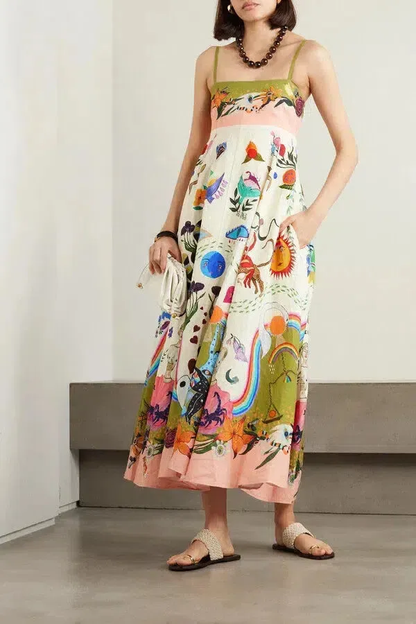 Ombretta – Fun print – Cami dress