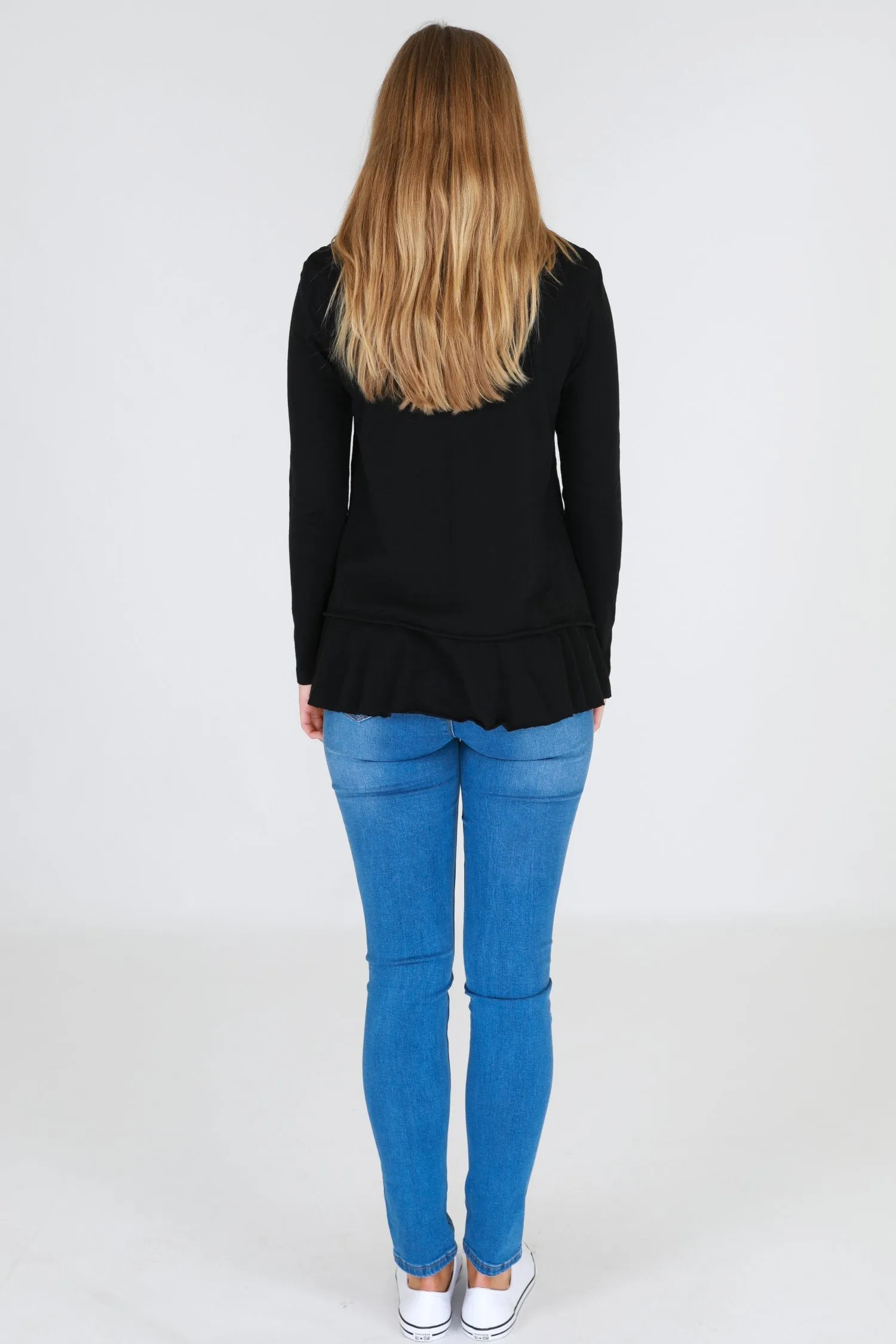 Orchid Ruffle Hem T Shirt