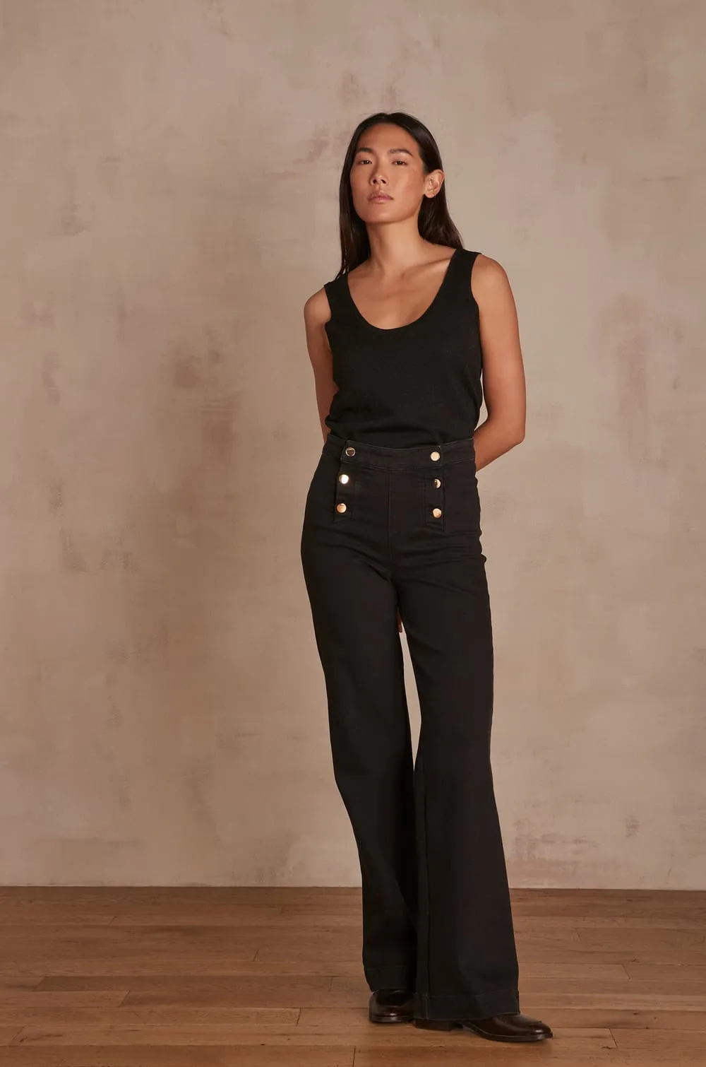 OXAN BLACK TROUSERS