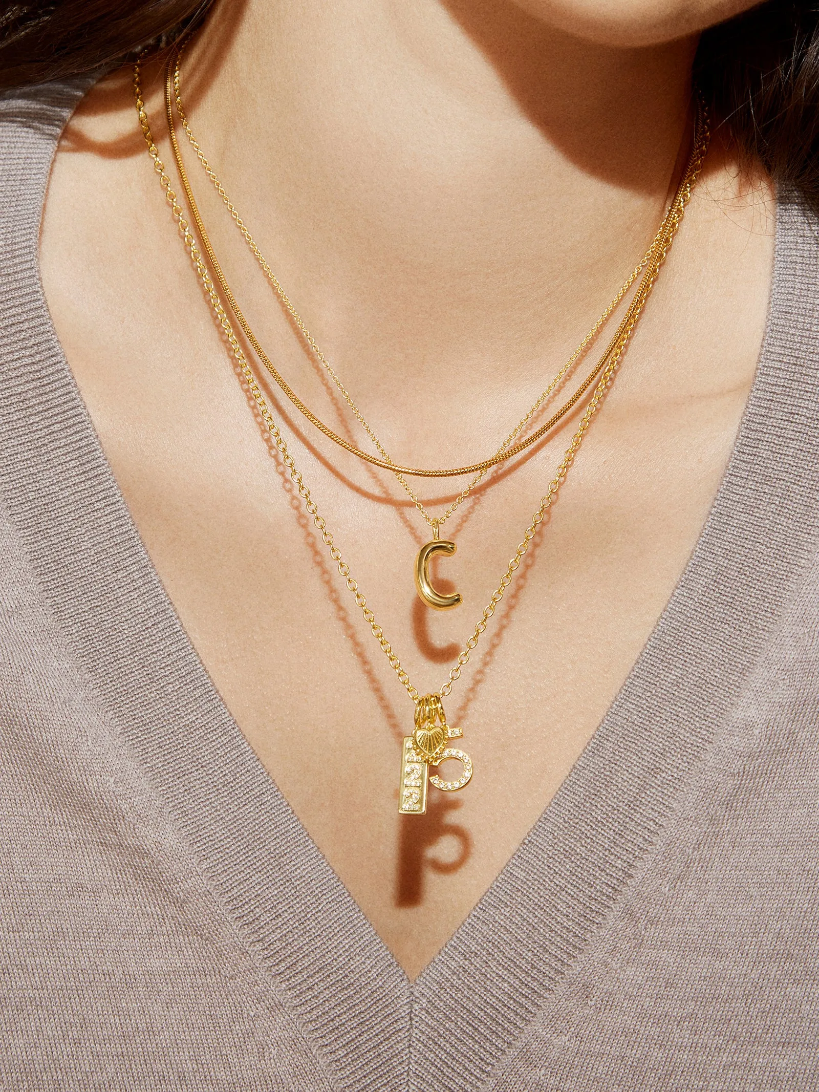 Pavé Number Cluster Charm - 9