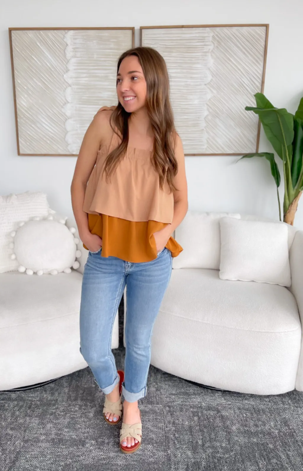 Piper Ruffle Tank Top
