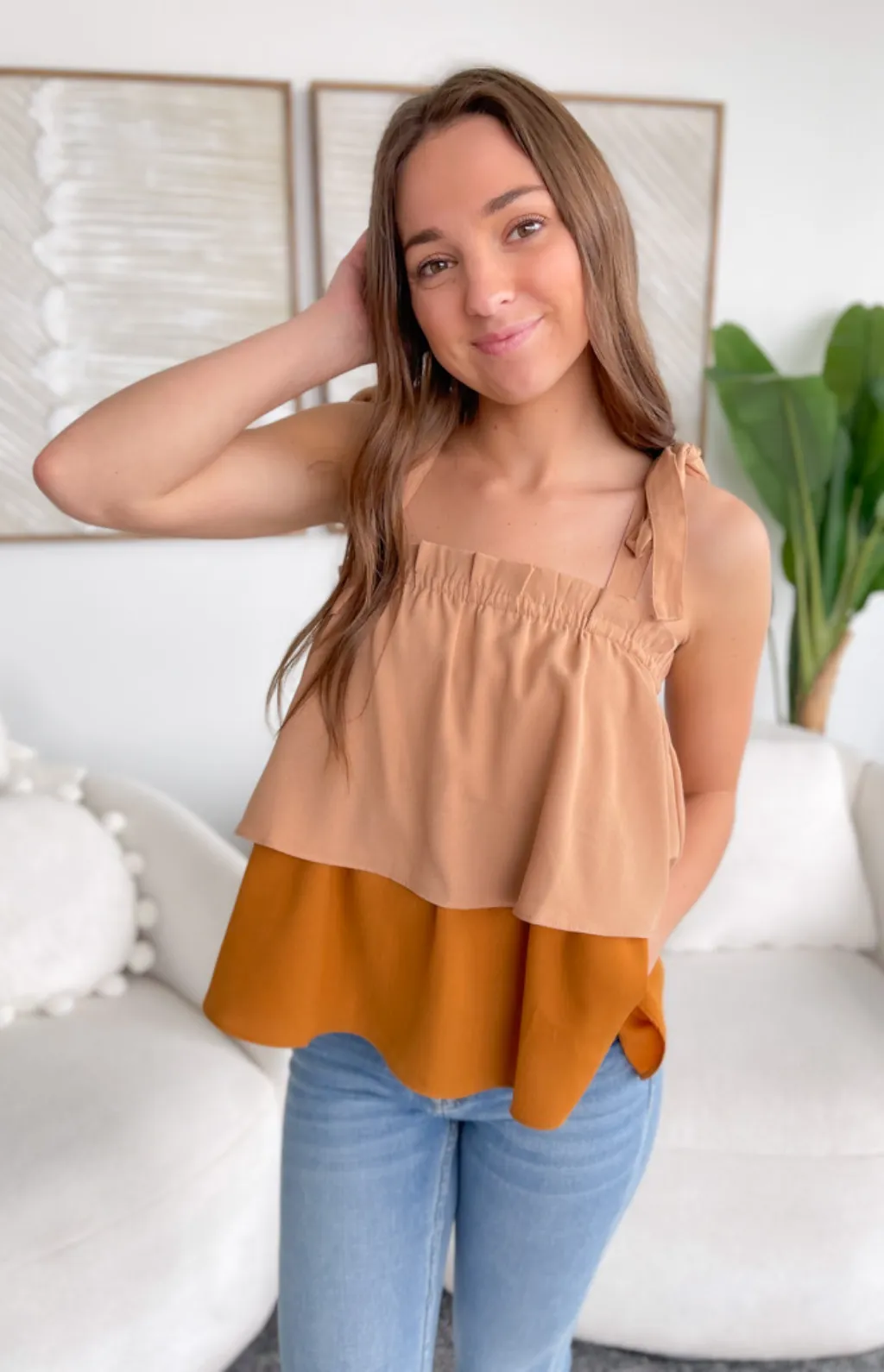Piper Ruffle Tank Top