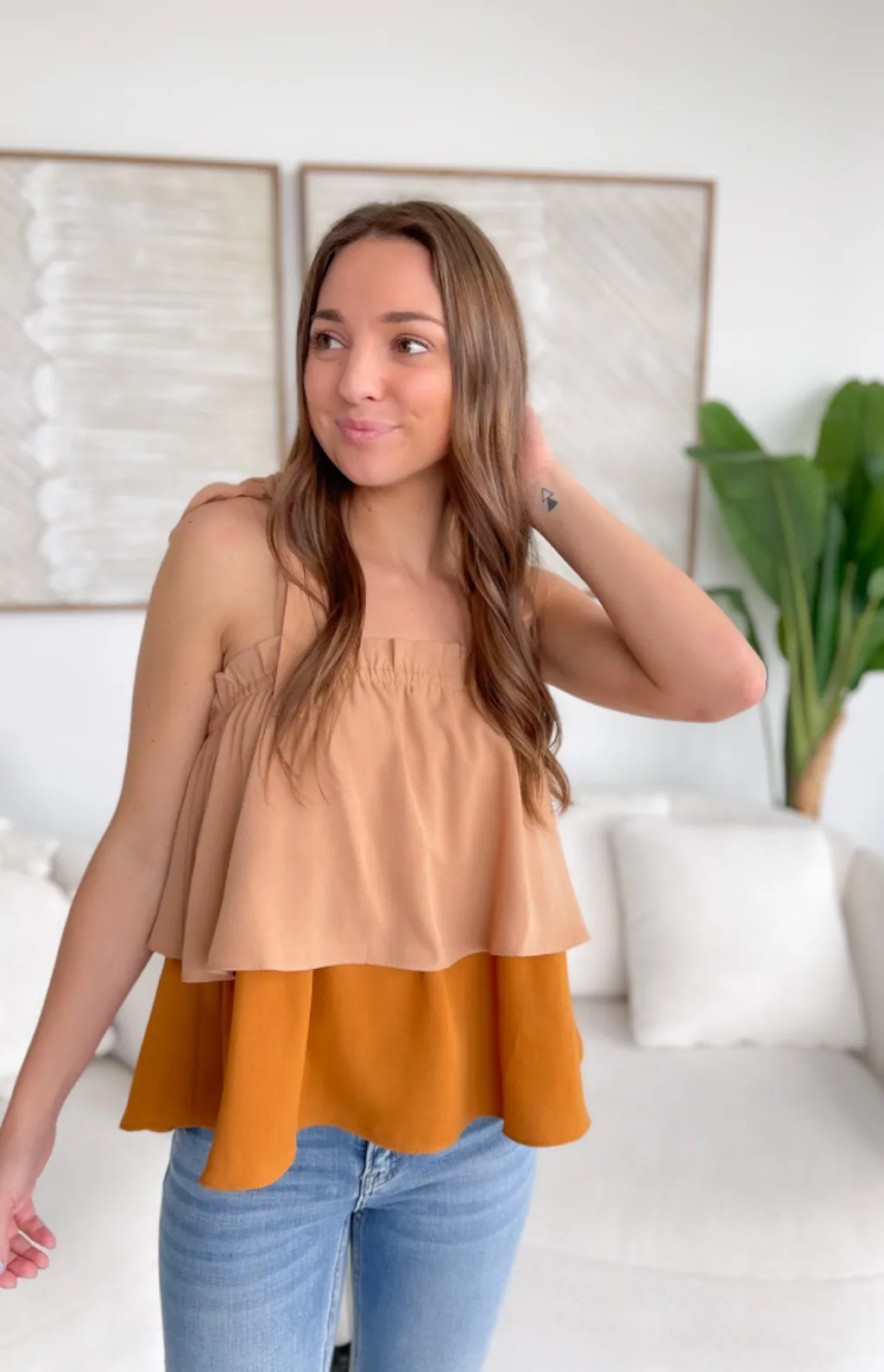Piper Ruffle Tank Top