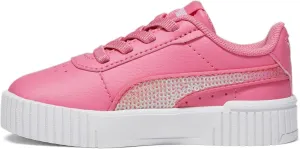 PUMA Unisex-Child Shoes Kids Carina 2.0 Holographic Alternate Closure Sneaker, White Silver, 4 US Toddler