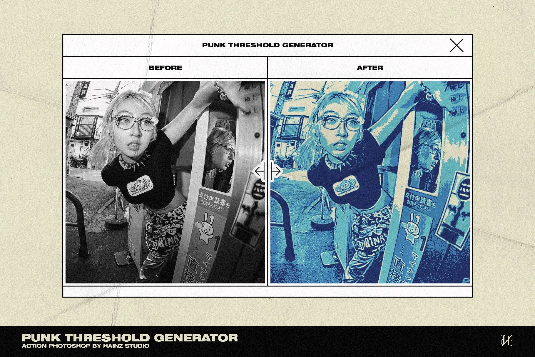 Punk Threshold Generator - Photoshop Action   Gradient Maps