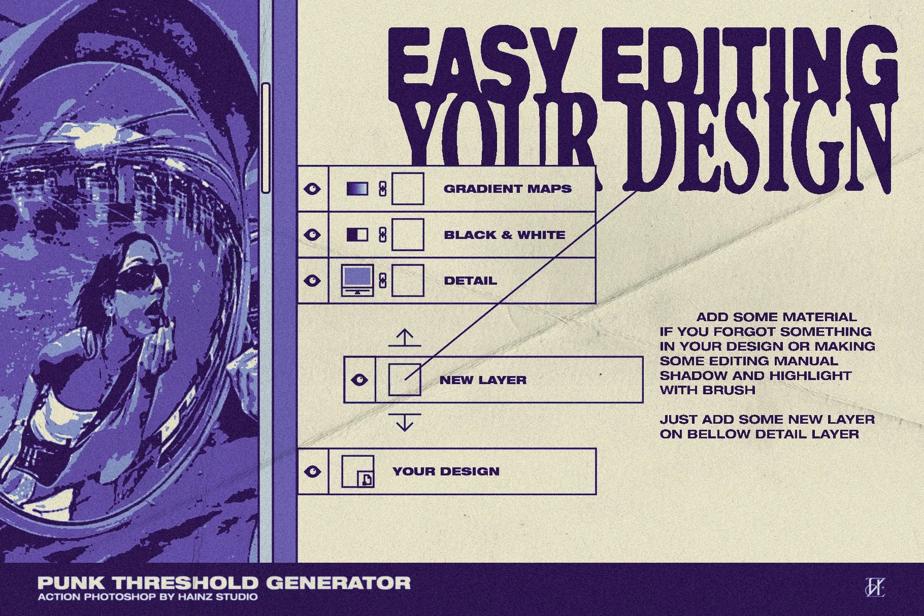 Punk Threshold Generator - Photoshop Action   Gradient Maps