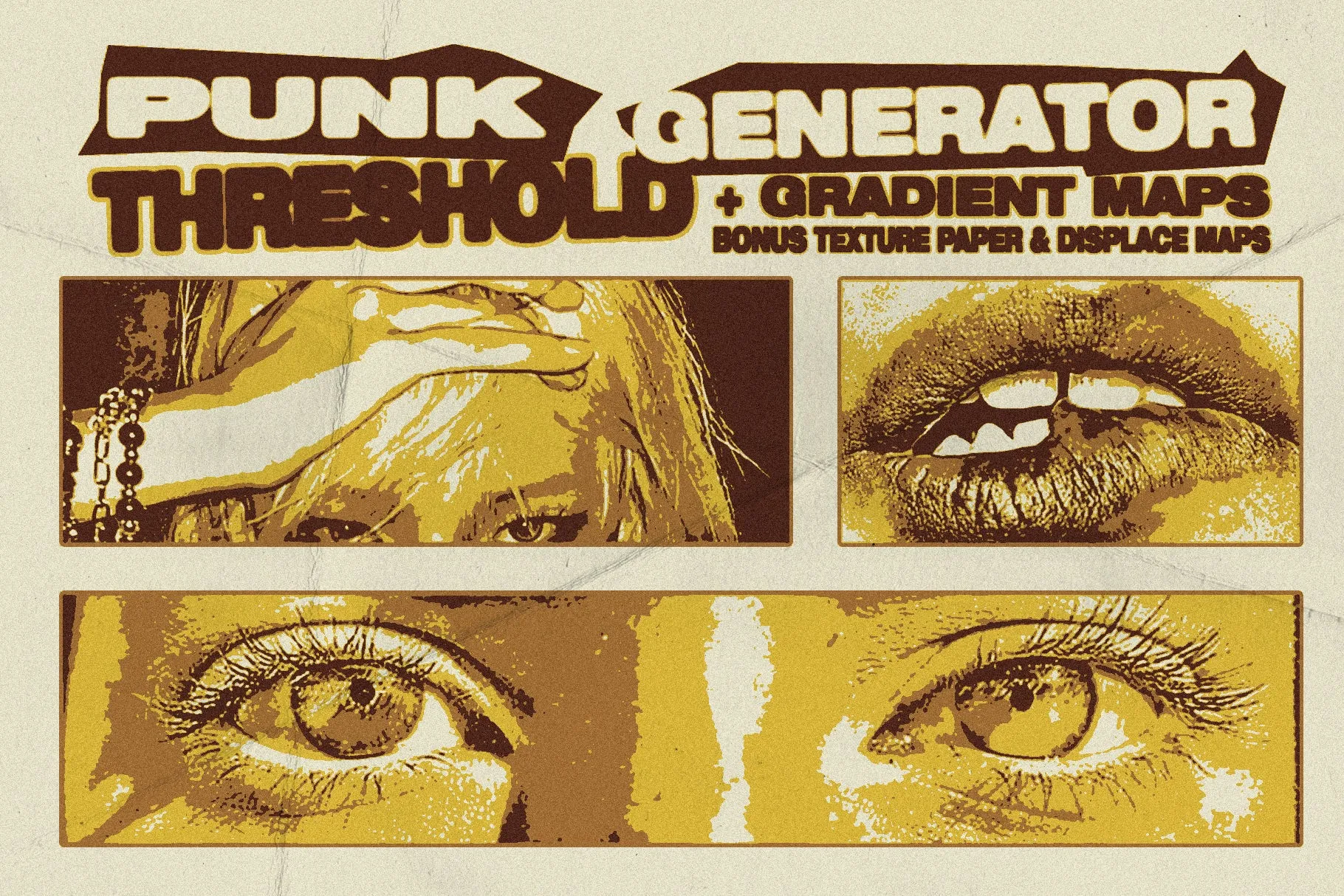 Punk Threshold Generator - Photoshop Action   Gradient Maps