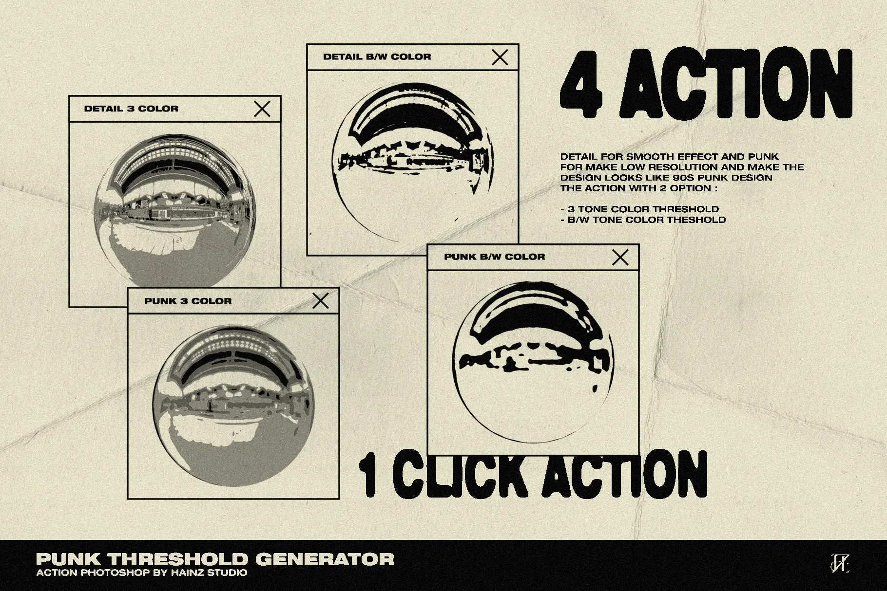 Punk Threshold Generator - Photoshop Action   Gradient Maps