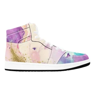 Resin Epoxy Blend Pattern 1 Old School High Top Sneakers