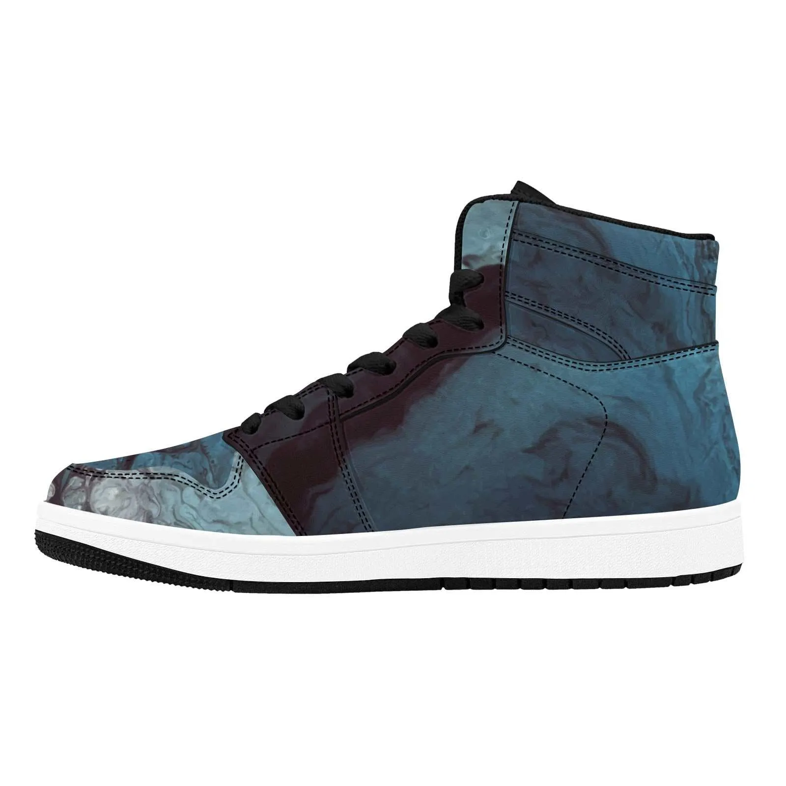 Resin Epoxy Blend Pattern 4 Old School High Top Sneakers