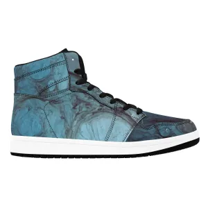 Resin Epoxy Blend Pattern 4 Old School High Top Sneakers