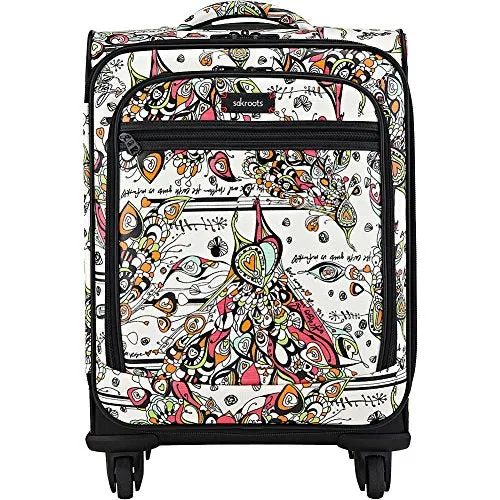 Sakroots Artist Circle Rolling Carry On (Navy Floral Spirit)